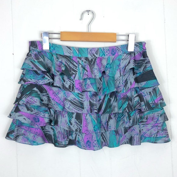 Forever 21 Ruffled Mini Skirt Sz 26 - Picture 1 of 9